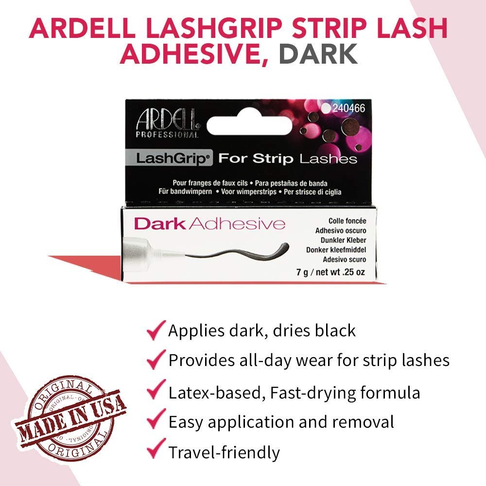 Ardell Lashgrip Dark Eyelash Adhesive – Waterproof, Long-Lasting, 0.25 oz (2-Pack) - görsel 5