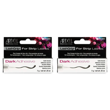 Ardell Lashgrip Dark Eyelash Adhesive – Waterproof, Long-Lasting, 0.25 oz (2-Pack)