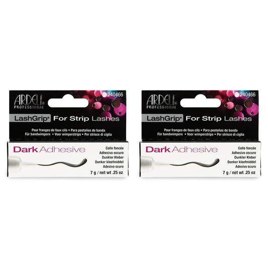 Ardell Lashgrip Dark Eyelash Adhesive – Waterproof, Long-Lasting, 0.25 oz (2-Pack)