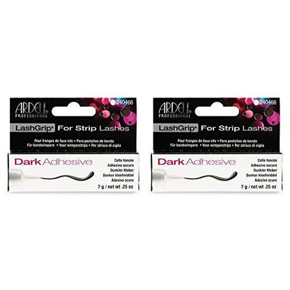 Ardell Lashgrip Dark Eyelash Adhesive – Waterproof, Long-Lasting, 0.25 oz (2-Pack)