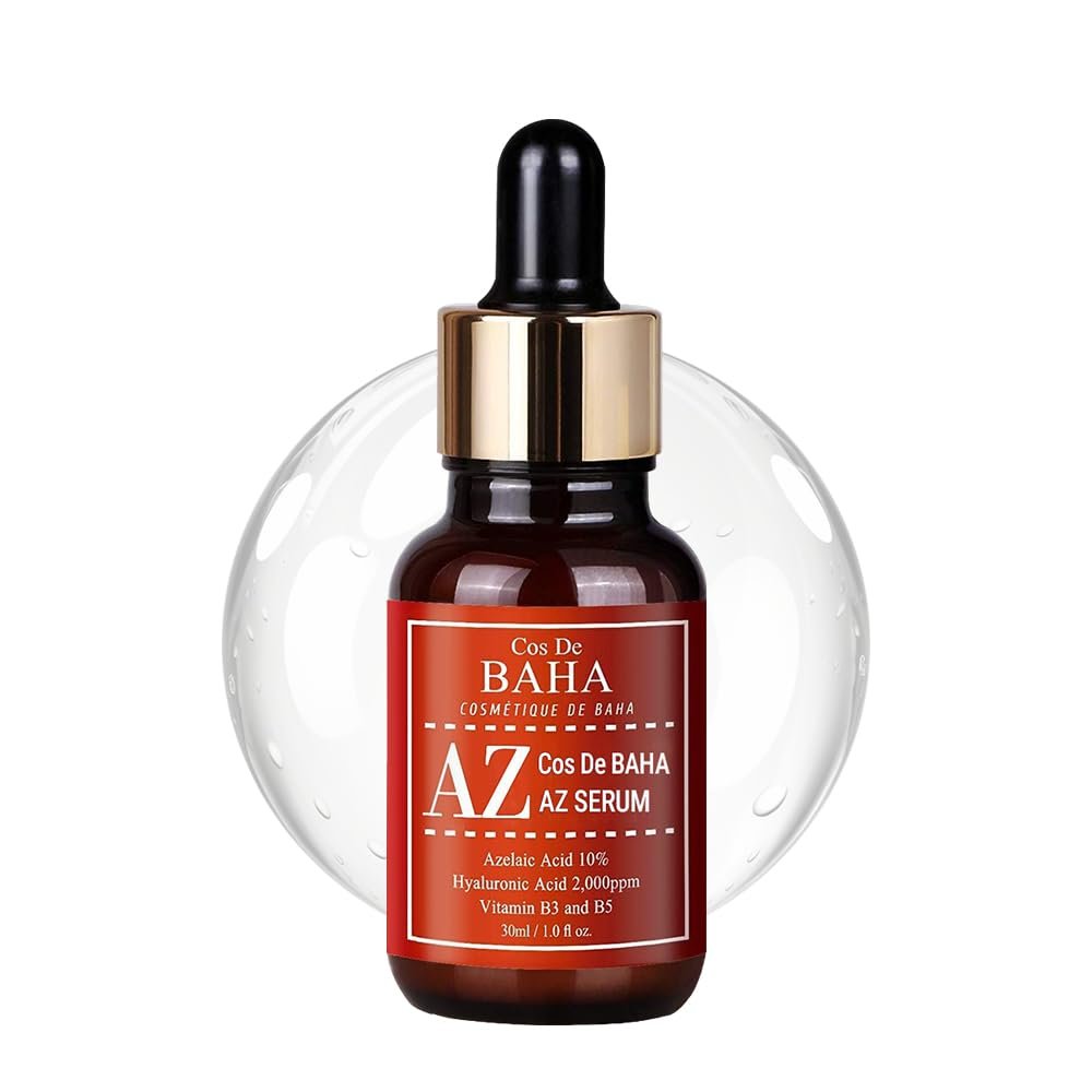 Cos De BAHA Premium Azelaic Acid 10% Serum – Niacinamide & Panthenol for Blemish-Prone, Redness-Prone & Oily Skin – Lightweight Aloe-Based Korean Skincare (30 ml) - görsel 2