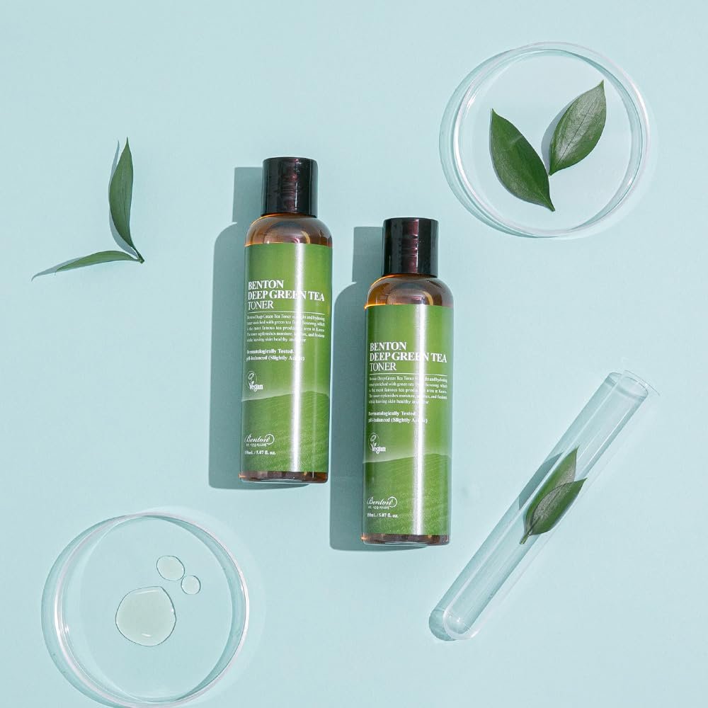 BENTON Green Tea Toner - Hydrating & Soothing Face Toner for Sensitive Skin, 5.07 Fl Oz Avelisse