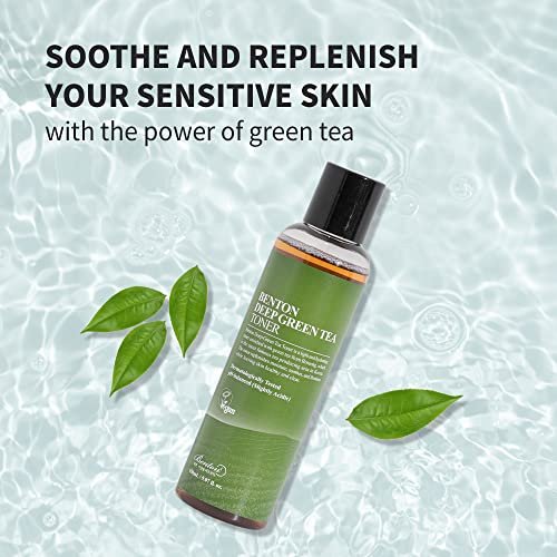 BENTON Green Tea Toner - Hydrating & Soothing Face Toner for Sensitive Skin, 5.07 Fl Oz Avelisse