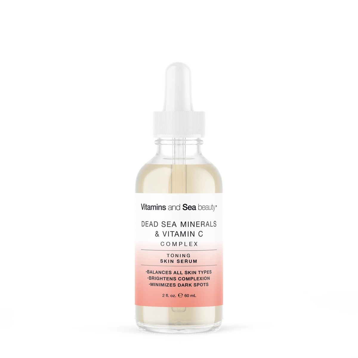 Toning Skin Serum with Vitamin C Complex & Dead Sea Minerals – Brightening, Dark Spot Minimizer, Toning Facial Serum – Vegan, Paraben-Free – 2 fl oz Avelisse