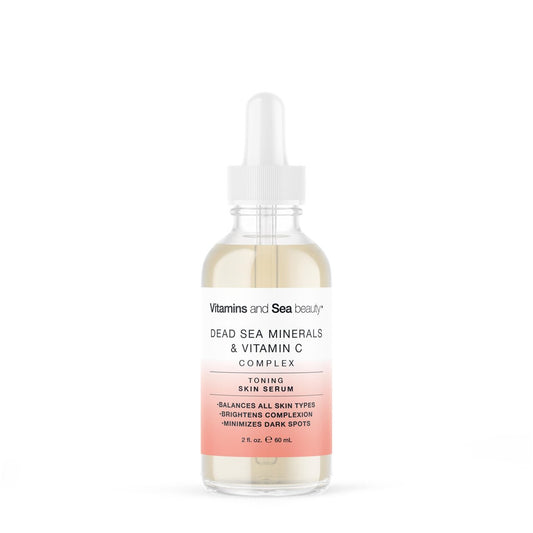 Toning Skin Serum with Vitamin C Complex & Dead Sea Minerals – Brightening, Dark Spot Minimizer, Toning Facial Serum – Vegan, Paraben-Free – 2 fl oz Avelisse