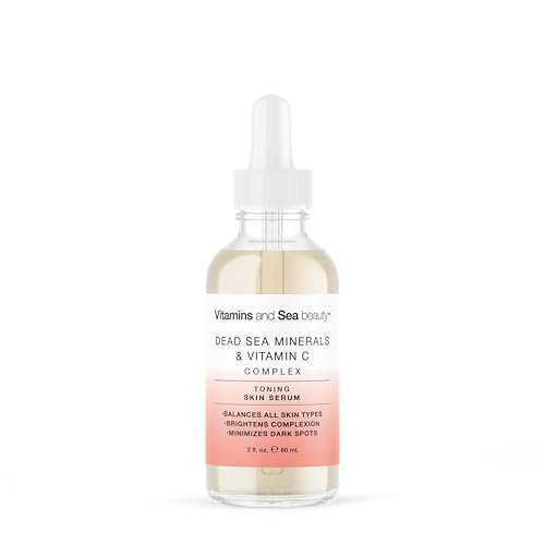 Toning Skin Serum with Vitamin C Complex & Dead Sea Minerals – Brightening, Dark Spot Minimizer, Toning Facial Serum – Vegan, Paraben-Free – 2 fl oz Avelisse