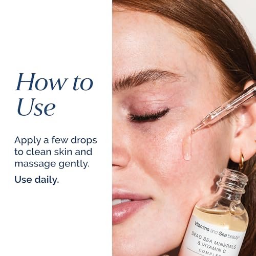 Toning Skin Serum with Vitamin C Complex & Dead Sea Minerals – Brightening, Dark Spot Minimizer, Toning Facial Serum – Vegan, Paraben-Free – 2 fl oz Avelisse
