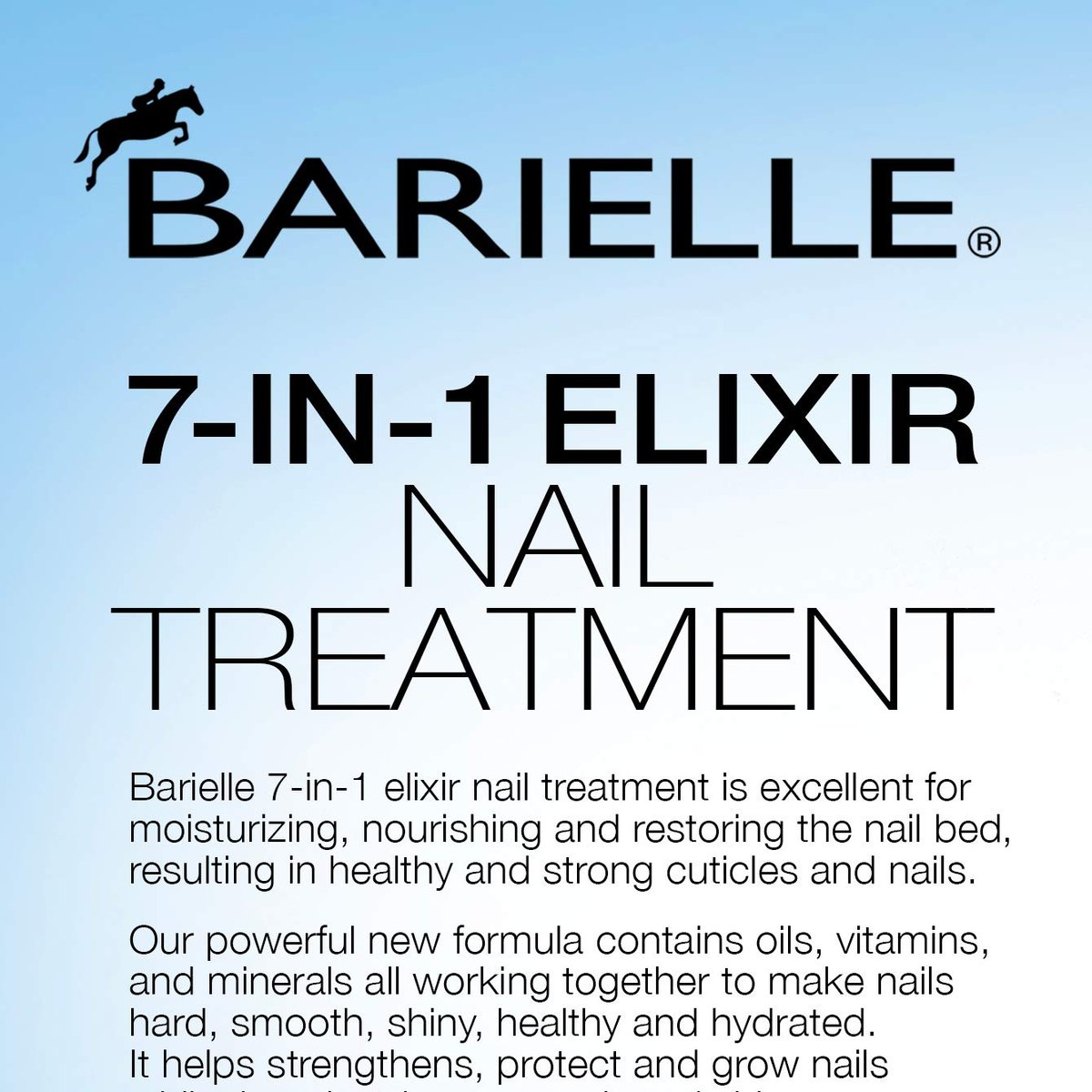 Barielle 7-In-1 Elixir Nail Treatment – Strengthening & Restoring Oil for Healthy Nails, 0.5 oz Avelisse