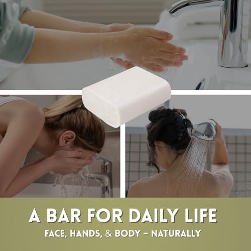 Amish Farms Fragrance Free Bar Soap with Bentonite Clay 5 oz Bars (5 Pack) - Vegan, Made in USA, Moisturizing for Sensitive Skin - görsel 14