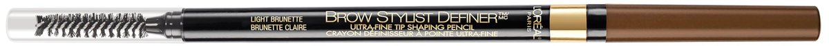 L'Oreal Paris Brow Stylist Definer Waterproof Eyebrow Pencil - Ultra-Fine Mechanical Pencil, Light Brunette, 0.003 oz (Pack of 2) - görsel 2