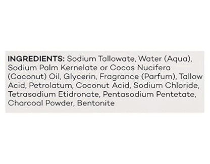 Yardley London Activated Charcoal Bath Bar 4oz - 3 Pack (12 oz Total) - Deep Cleansing Soap for Face & Body