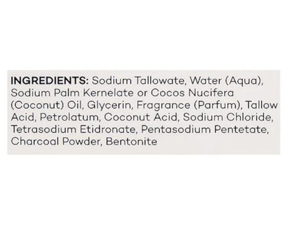 Yardley London Activated Charcoal Bath Bar 4oz - 3 Pack (12 oz Total) - Deep Cleansing Soap for Face & Body