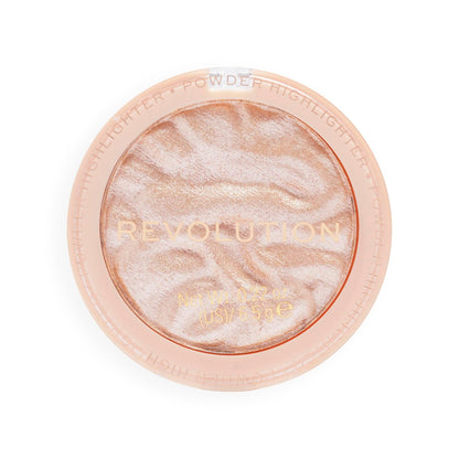 Revolution Reloaded Pressed Powder Highlighter – Dare to Divulge – Intensely Pigmented Highlighter for a Dewy, High-Impact Glow