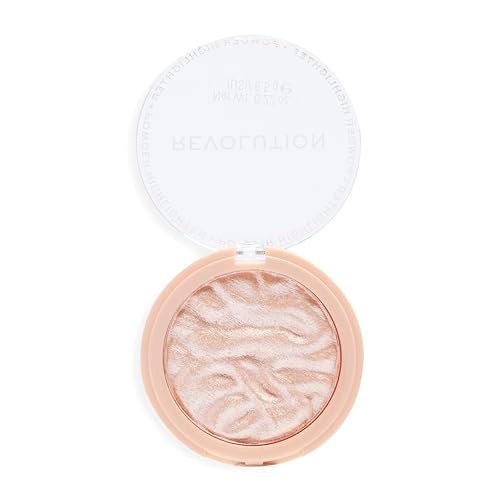 Revolution Reloaded Pressed Powder Highlighter – Dare to Divulge – Intensely Pigmented Highlighter for a Dewy, High-Impact Glow - görsel 1