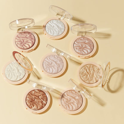 Revolution Reloaded Pressed Powder Highlighter – Dare to Divulge – Intensely Pigmented Highlighter for a Dewy, High-Impact Glow