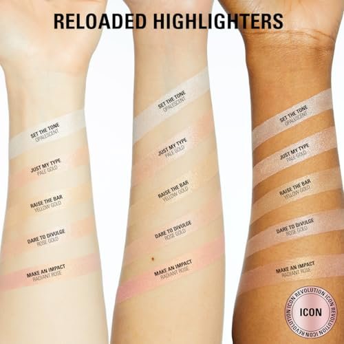Revolution Reloaded Pressed Powder Highlighter – Dare to Divulge – Intensely Pigmented Highlighter for a Dewy, High-Impact Glow - görsel 5