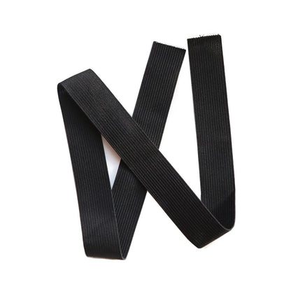 BTWTRY 8-Pack Elastic Bands for Wig Making – 2.5cm Wide Black Polyester Wig Accessories for Lace Frontal & Closure