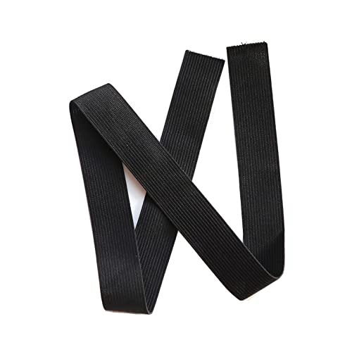 BTWTRY 8-Pack Elastic Bands for Wig Making – 2.5cm Wide Black Polyester Wig Accessories for Lace Frontal & Closure - görsel 4