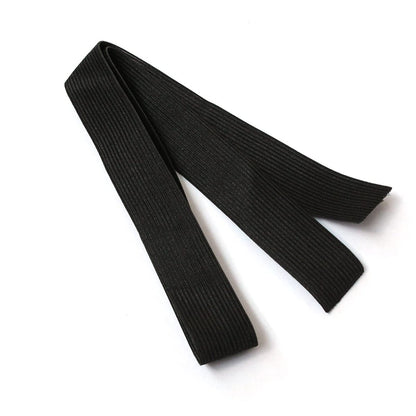 BTWTRY 8-Pack Elastic Bands for Wig Making – 2.5cm Wide Black Polyester Wig Accessories for Lace Frontal & Closure