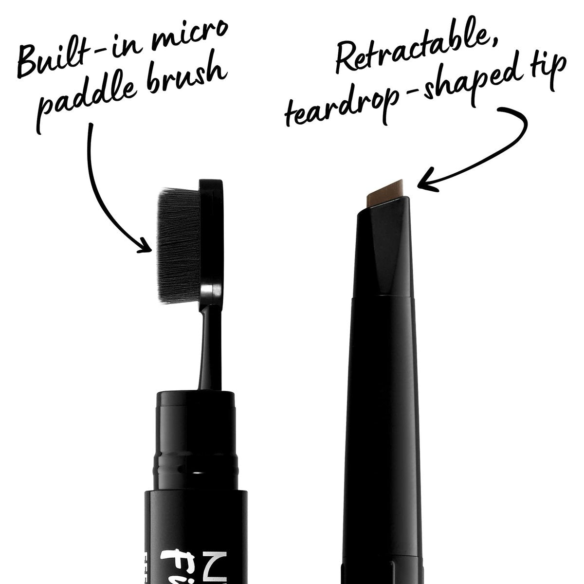 NYX PROFESSIONAL MAKEUP Fill & Fluff Eyebrow Pomade Pencil - Ash Brown - görsel 5
