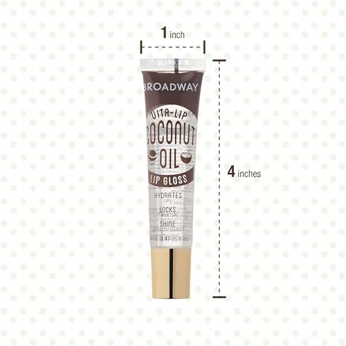 Ruby Kisses Broadway Vita-Lip Clear Lip Gloss (Coconut Oil 6 Pack) - Ultra-Hydrating, Non-Sticky High-Shine Lip Balm - görsel 13
