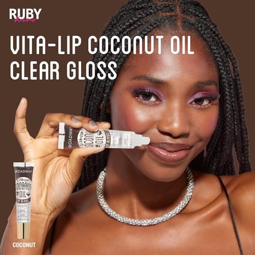 Ruby Kisses Broadway Vita-Lip Clear Lip Gloss (Coconut Oil 6 Pack) - Ultra-Hydrating, Non-Sticky High-Shine Lip Balm - görsel 9