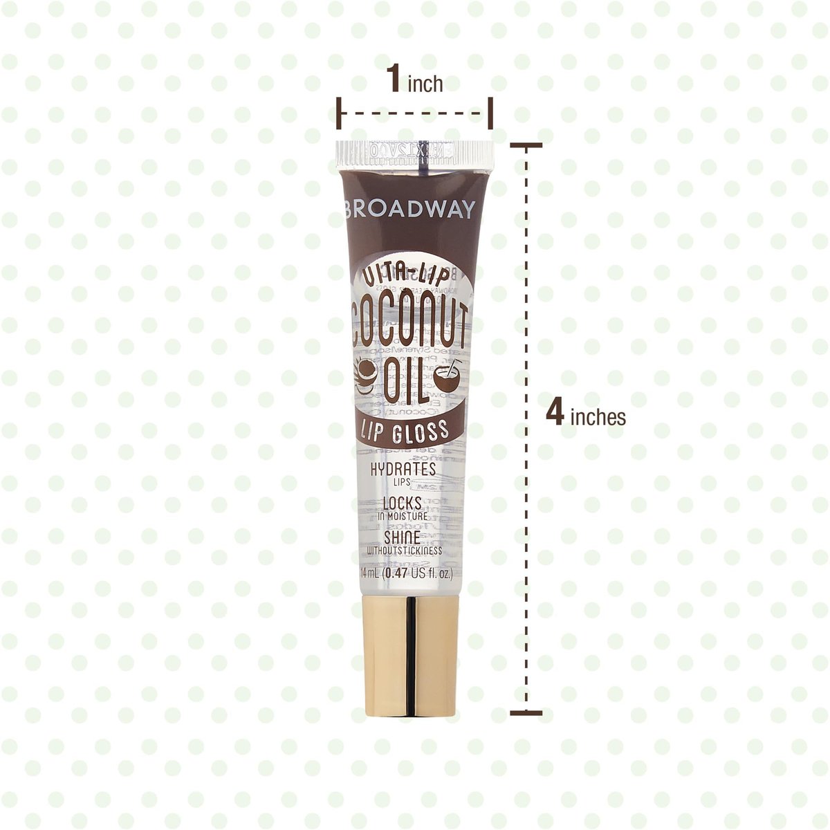 Ruby Kisses Broadway Vita-Lip Clear Lip Gloss (Coconut Oil 6 Pack) - Ultra-Hydrating, Non-Sticky High-Shine Lip Balm - görsel 12