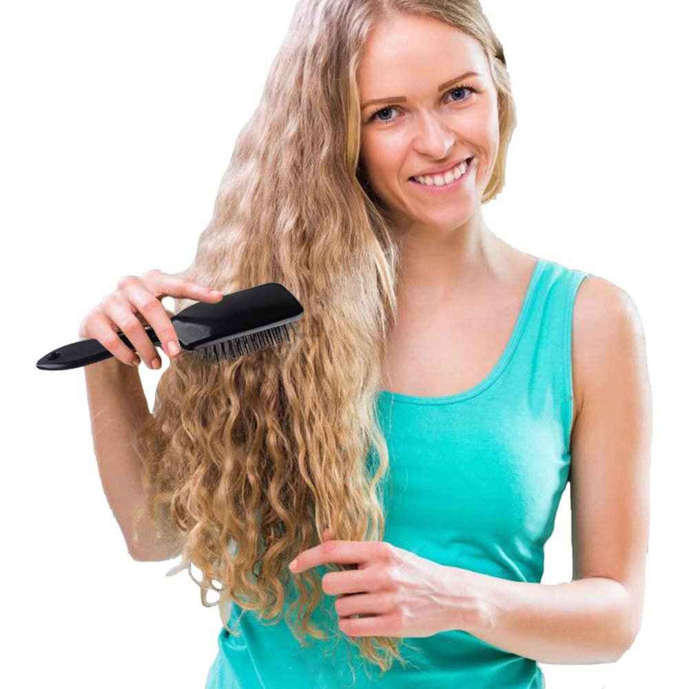 SIQUK 6-Piece Hair Brush Comb Set: Paddle Brush, Detangle Brush & Black Combs for Men & Women – Ideal for Wet, Dry, Curly & Straight Hair Avelisse