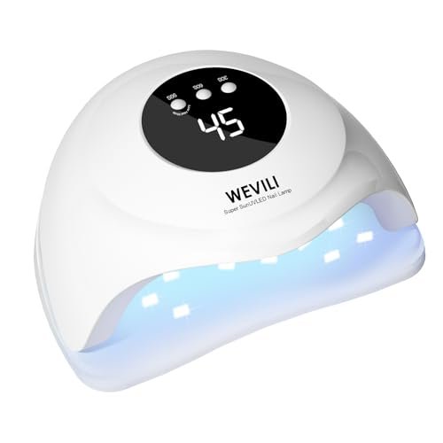 WEVILI 72W UV Nail Lamp for Gel Nails with Smart Sensor, 3 Timer Settings & LCD Display - Fast Curing Nail Dryer for Salon and Home Use - görsel 2