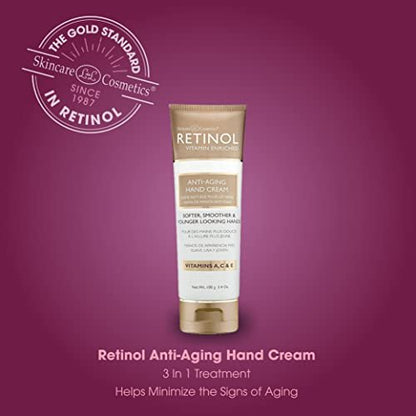 Retinol LIVAURA Hand Cream for Dry Cracked Hands – Intensive Deep Moisturizing Hand Lotion, 3.4 oz Avelisse