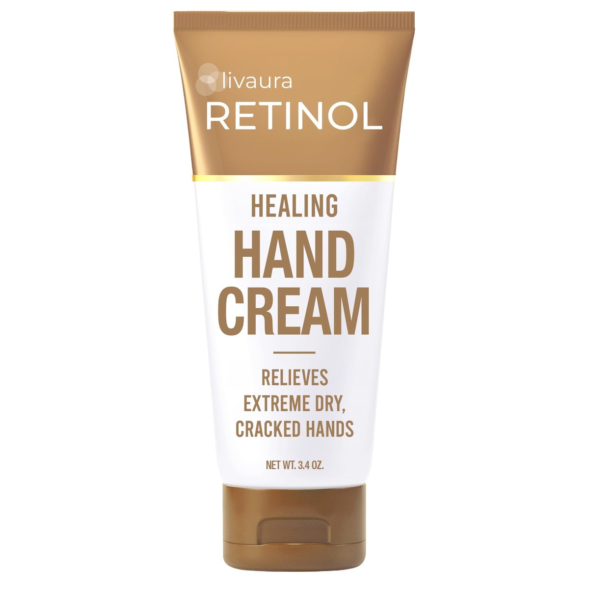 Retinol LIVAURA Hand Cream for Dry Cracked Hands – Intensive Deep Moisturizing Hand Lotion, 3.4 oz Avelisse