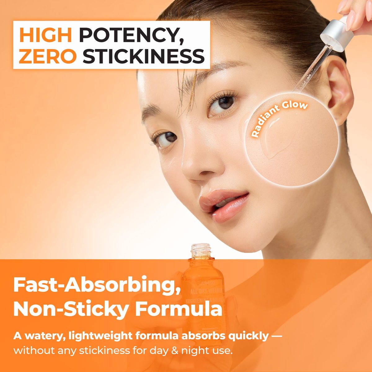 JUMISO All Day Vitamin Serum - Brightening & Balancing Facial Serum with Vitamin C, A, B, D, E, Niacinamide, and Vitamin Tree Extract 86.14% - Vegan Korean Skincare (1.01 fl oz) Avelisse