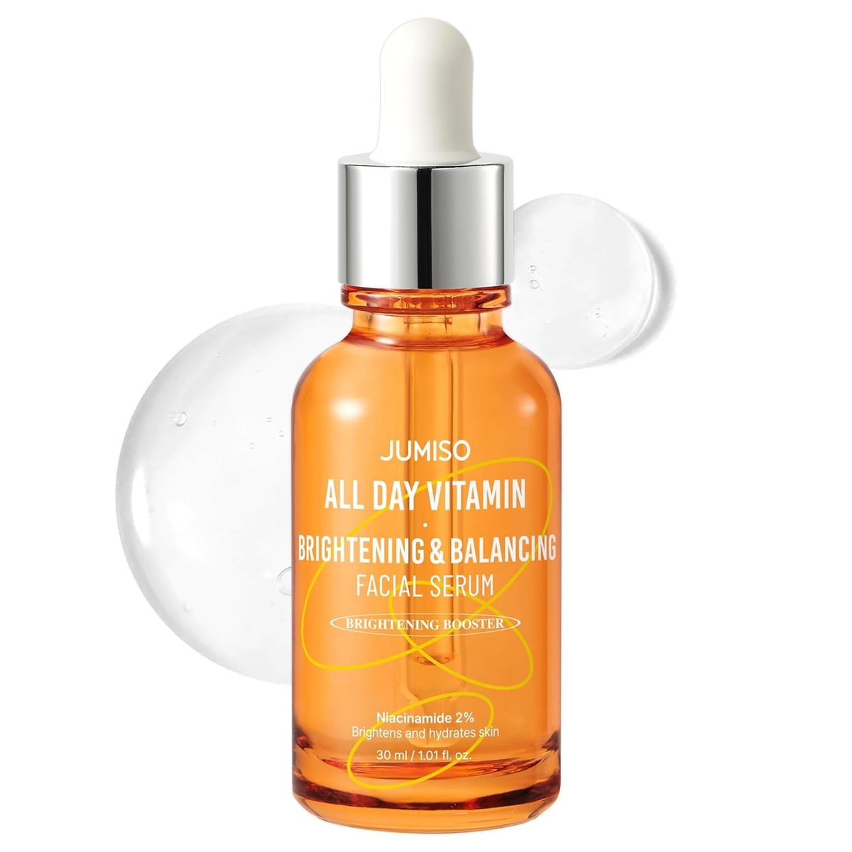 JUMISO All Day Vitamin Serum - Brightening & Balancing Facial Serum with Vitamin C, A, B, D, E, Niacinamide, and Vitamin Tree Extract 86.14% - Vegan Korean Skincare (1.01 fl oz) Avelisse
