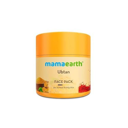 MAMAEARTH Ubtan Face Pack with Turmeric & Saffron - Restores Natural Glow, 3.5 oz (100g) Avelisse