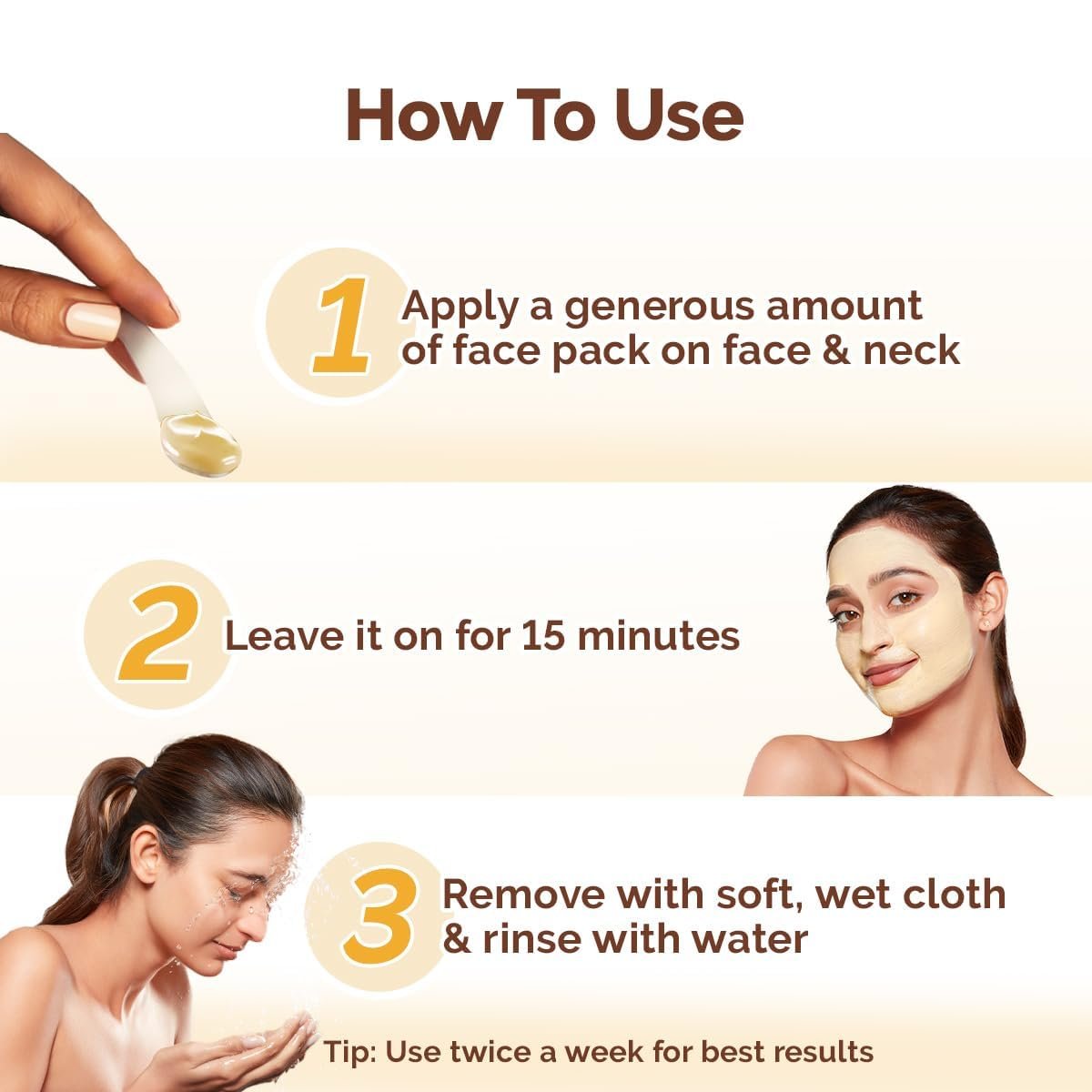 MAMAEARTH Ubtan Face Pack with Turmeric & Saffron - Restores Natural Glow, 3.5 oz (100g) Avelisse