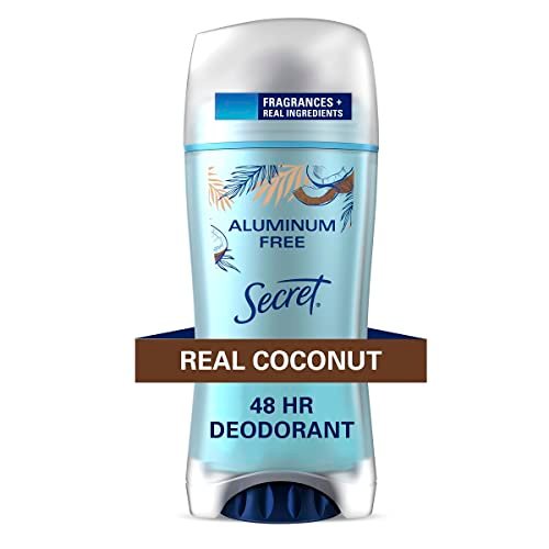 Secret Aluminum Free Deodorant for Women, Coconut, 2.4 oz - Gentle & Effective Odor Protection - görsel 1