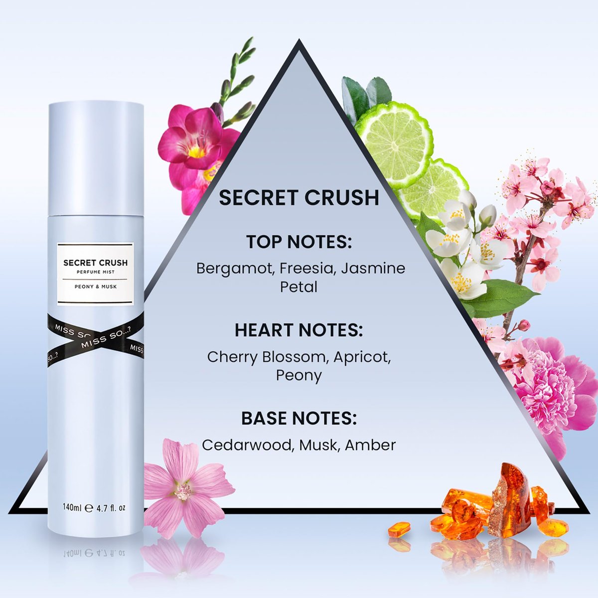 Secret Crush Perfume Mist by So...? - Woody & Floral Body Spray for Women - 4.7 oz - görsel 3