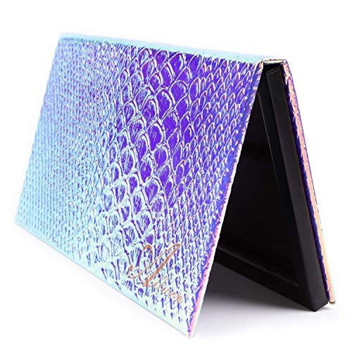 Allwon Magnetic Makeup Palette - Mermaid Empty Palette with Mirror & 20 Adhesive Metal Stickers for Eyeshadow, Lipstick, Blush - görsel 2