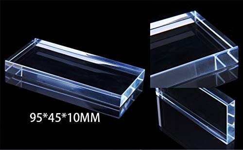 Glass Nail Art Toning Palette - 4x2 Inch Clear Glass Makeup Mixing Board for Nail Polish, Eyelash Glue & Creams - görsel 3