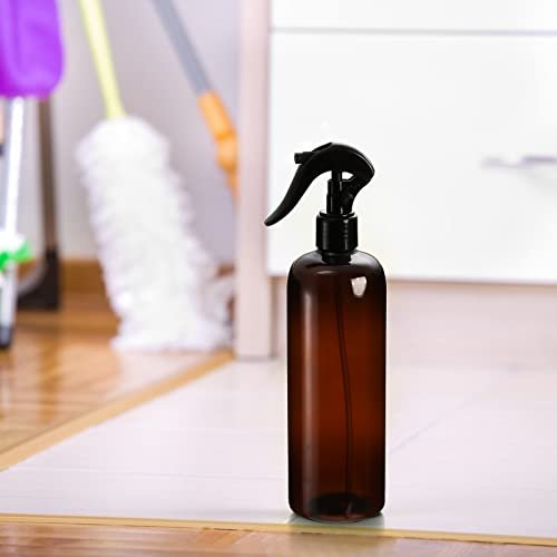 Bekith 12 Pack Plastic Spray Bottles with Black Fine Mist Sprayers, 16oz Refillable Spray Container for Cleaning Solutions, Plants, Hair Avelisse