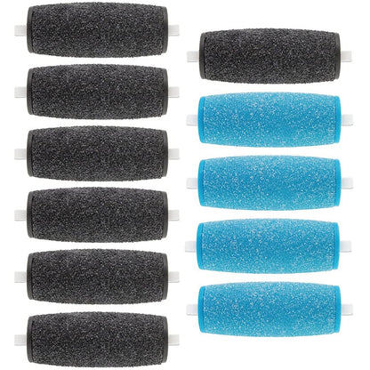 11 Pack Replacement Roller Refill Heads for Amope Pedi Electronic Foot File – 7 Extra Coarse & 4 Regular Coarse