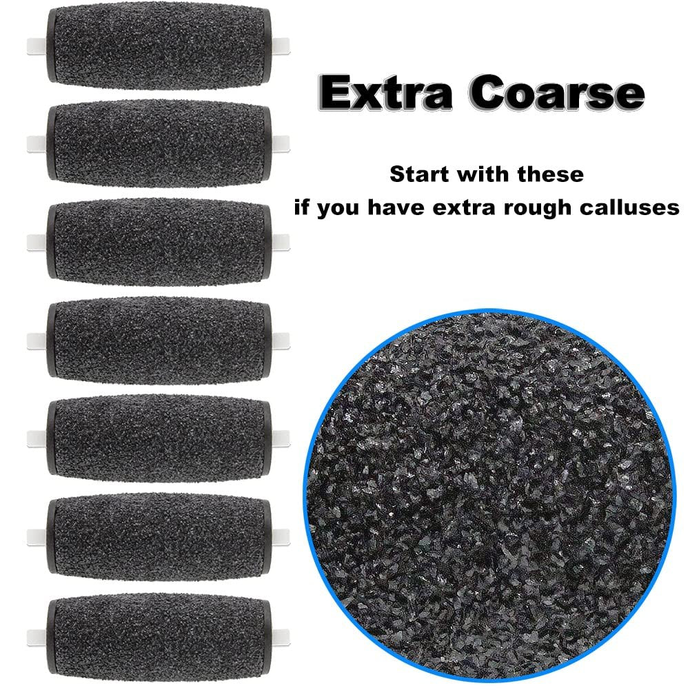 11 Pack Replacement Roller Refill Heads for Amope Pedi Electronic Foot File – 7 Extra Coarse & 4 Regular Coarse - görsel 4
