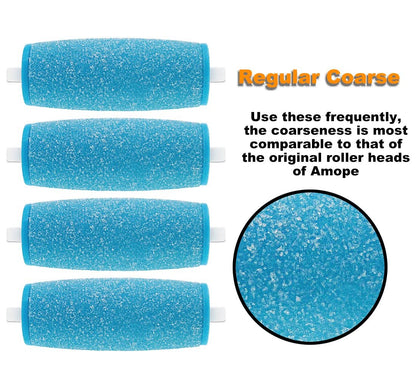 11 Pack Replacement Roller Refill Heads for Amope Pedi Electronic Foot File – 7 Extra Coarse & 4 Regular Coarse