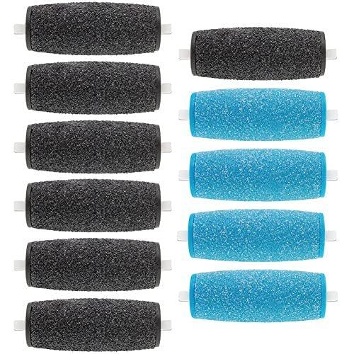 11 Pack Replacement Roller Refill Heads for Amope Pedi Electronic Foot File – 7 Extra Coarse & 4 Regular Coarse - görsel 1
