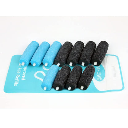 11 Pack Replacement Roller Refill Heads for Amope Pedi Electronic Foot File – 7 Extra Coarse & 4 Regular Coarse