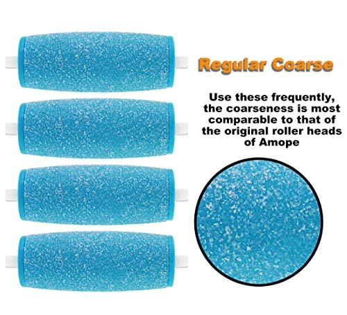 11 Pack Replacement Roller Refill Heads for Amope Pedi Electronic Foot File – 7 Extra Coarse & 4 Regular Coarse - görsel 5