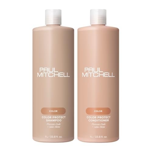 Paul Mitchell Color Protect Shampoo and Conditioner Set – 33.8 fl. oz Each – For Color-Treated Hair Avelisse