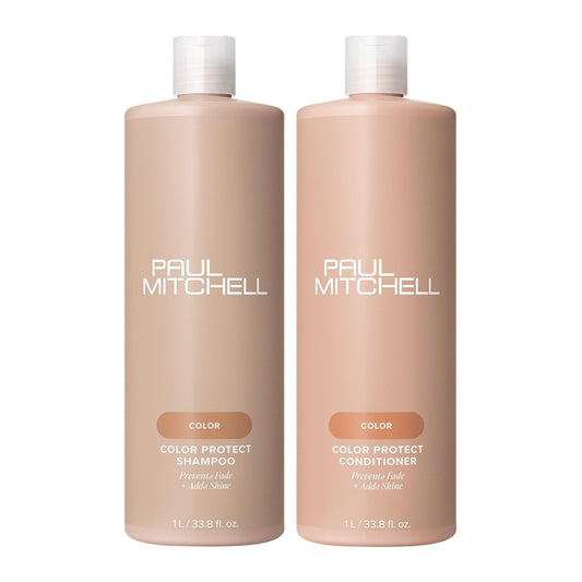 Paul Mitchell Color Protect Shampoo and Conditioner Set – 33.8 fl. oz Each – For Color-Treated Hair Avelisse