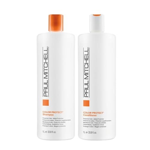Paul Mitchell Color Protect Shampoo and Conditioner Set – 33.8 fl. oz Each – For Color-Treated Hair Avelisse