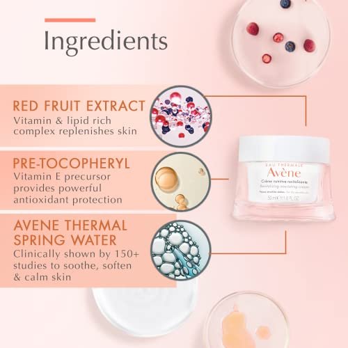 Avène Revitalizing Nourishing Cream – Ultra Nourishing Face Moisturizer for Dry Skin, Non-comedogenic, 1.6 Fl Oz Avelisse